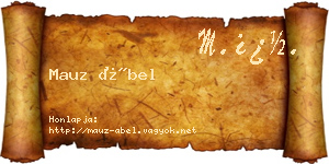 Mauz Ábel névjegykártya